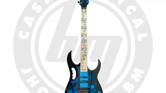 GUITARRA ELÉCTRICA IBANEZ JEM77P SIGNATURE STEVE VAI - BLUE FLORAL PATTERN