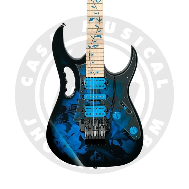 GUITARRA ELÉCTRICA IBANEZ JEM77P SIGNATURE STEVE VAI - BLUE FLORAL PATTERN - Image 2