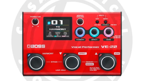 BOSS VE-22 PEDAL DE EFECTOS PARA VOZ.