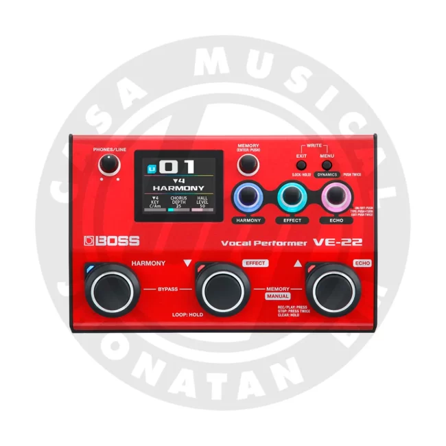 BOSS VE-22 PEDAL DE EFECTOS PARA VOZ.